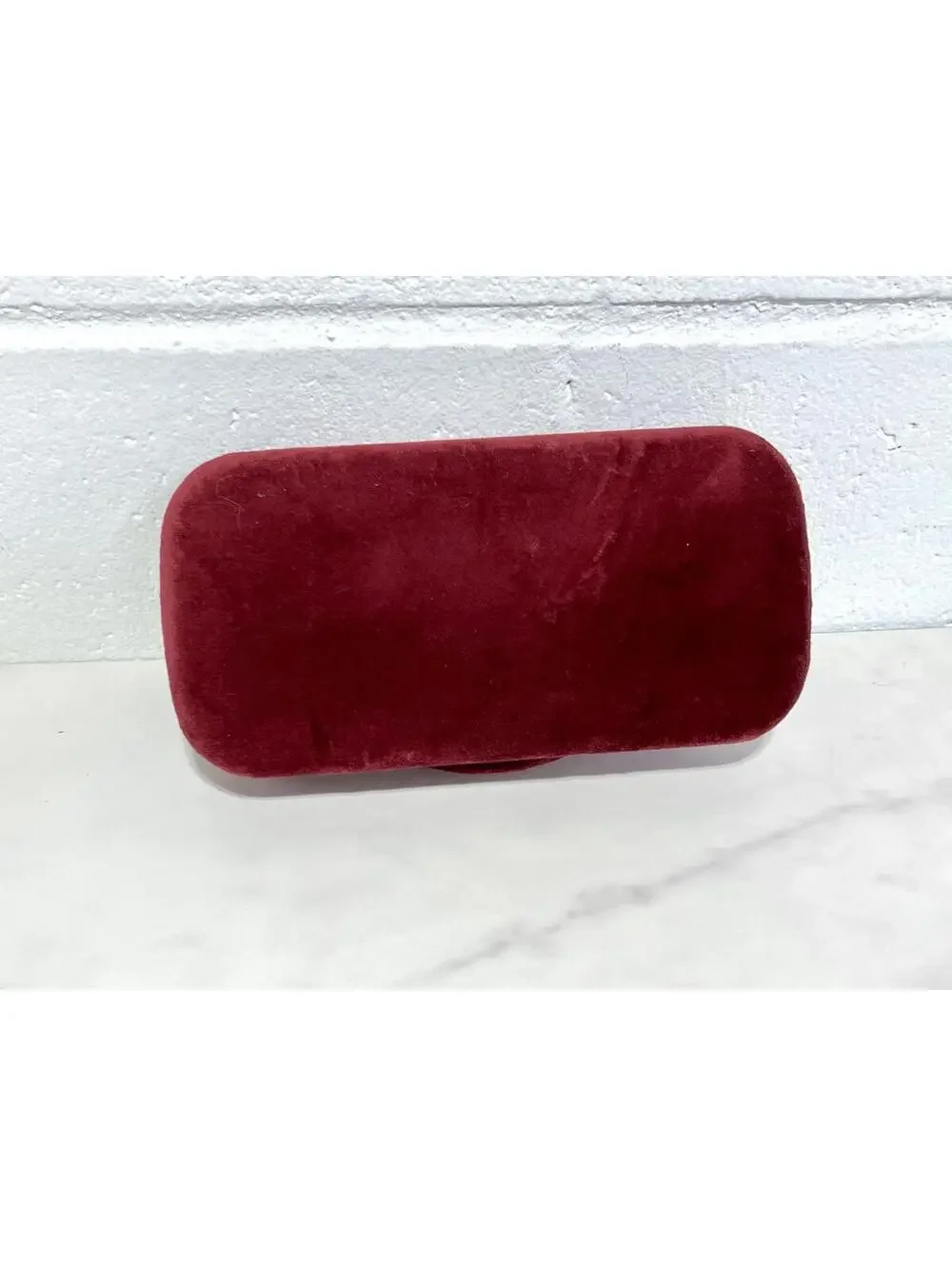 Gucci Burgundy Velvet Eyewear Large Hard Case Cloth, & Dust Bag (No Glasses)